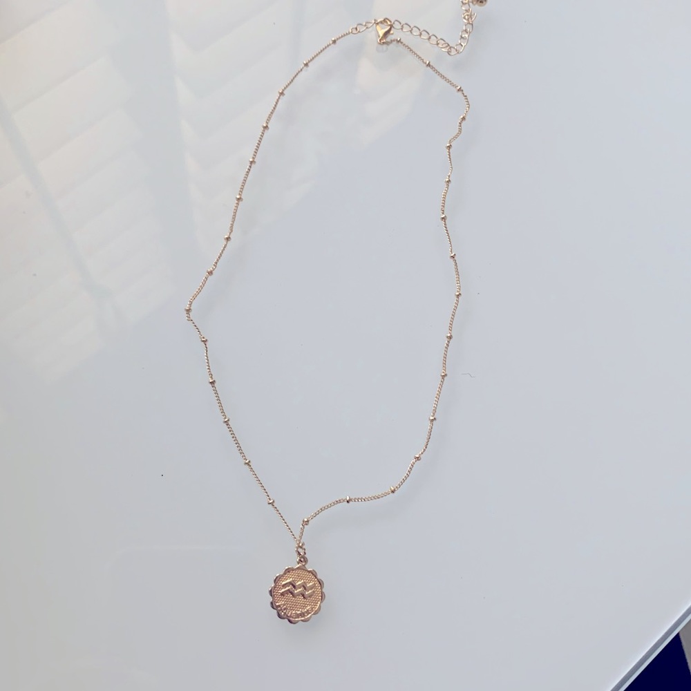 Aquarius Gold Plated Necklace